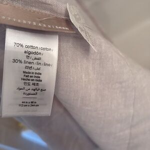 Pottery Barn Kids Gray cotton/ linen Curtain Panel 
44x94- single panel